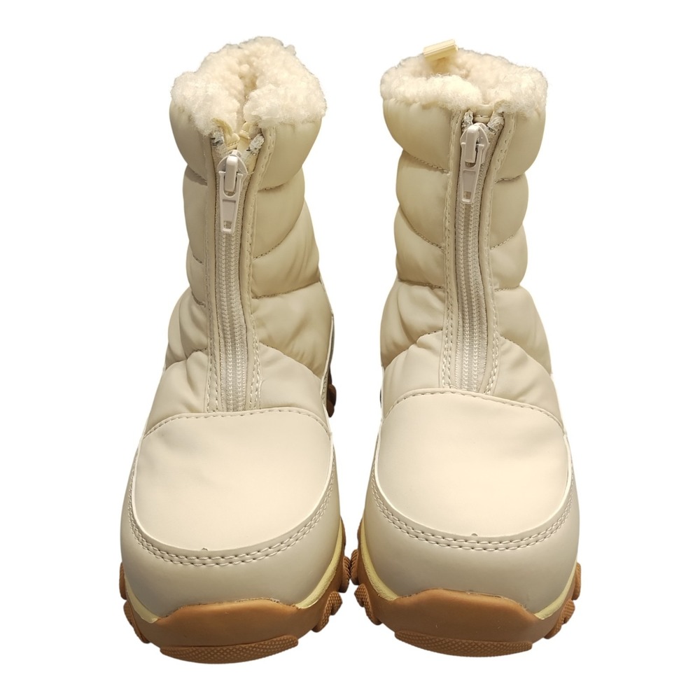 DSG Quilted Menace 100g Winter Boots Kids‎ 1 Multi Brown Water Resistant Zip Up